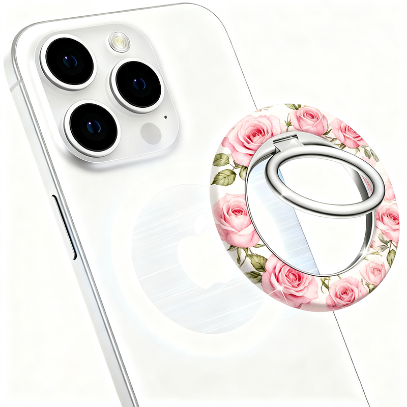 Rose Magnetic phone Grip Ring